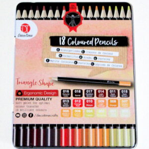 Kleurpotloden in blik