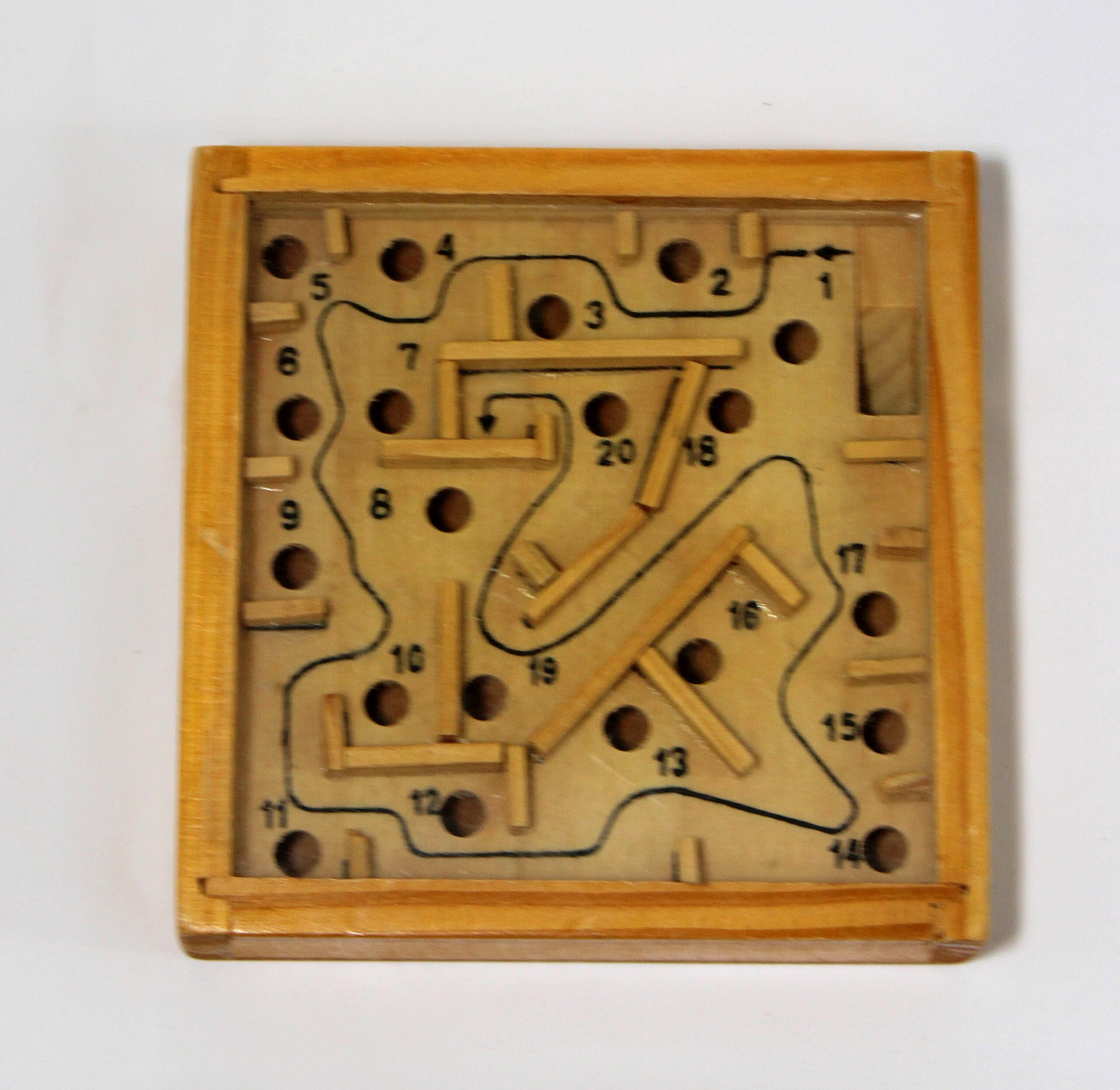 Houten doolhof klein model