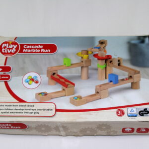 Houten knikkerbaan set