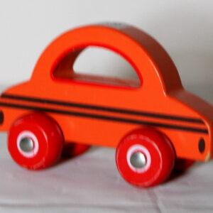 Houten speelgoedauto
